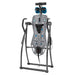 Fitspine XC5 Inversion Table by Teeter, grey blue and black assembled non-use