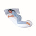 ErgoLoft Full Body Pillow being used by a woman