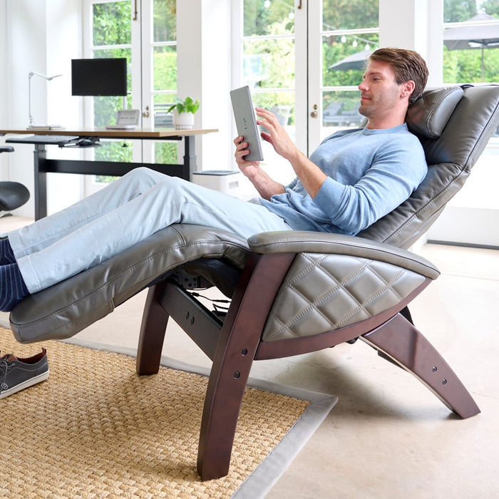 A man using a Hale AirComfort Zero Gravity Recliner