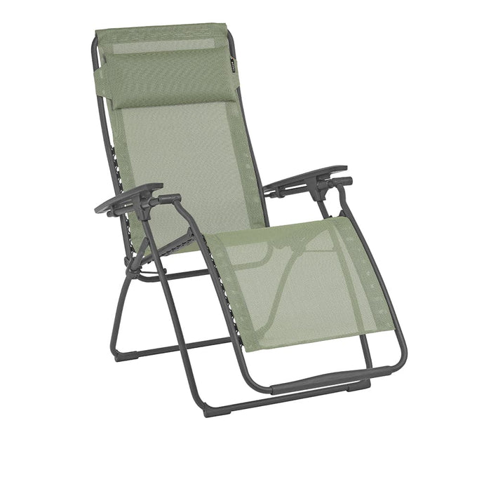 Lafuma Futura Zero Gravity Recliner shown open in Moss with Titan frame | Relax The Back | Zero Gravity Chairs | Reclinable Chair | Zero Gravity Recliner