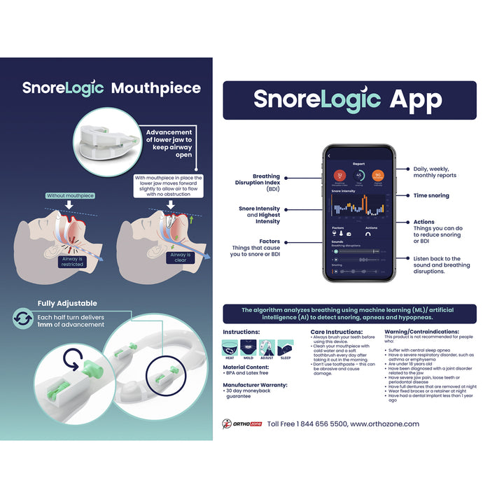 SnoreLogic Anti-Snoring Mouthpiece App