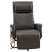 Front view of the Circa Zero Gravity Swivel Chair in espresso | Relax The Back