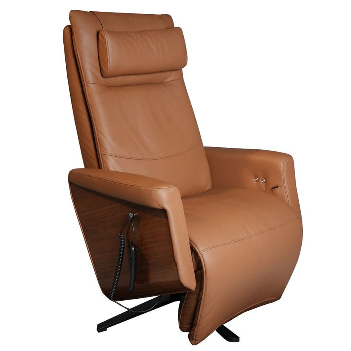 Circa Swivel Recliner in the color latte